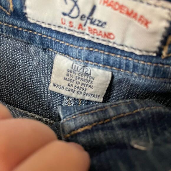 Vintage 90’s Defuze U.S.A.Brand  denim maxi skirt. - Picture 3 of 6